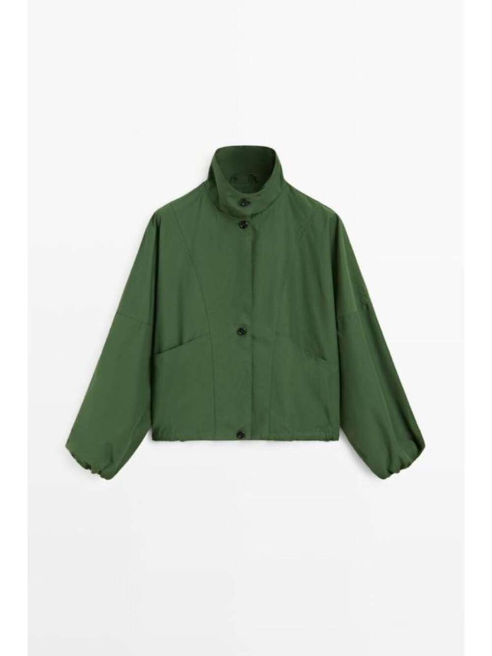 MASSIMO DUTTI BOMBER JACKET WITH PUFF SLEEVES